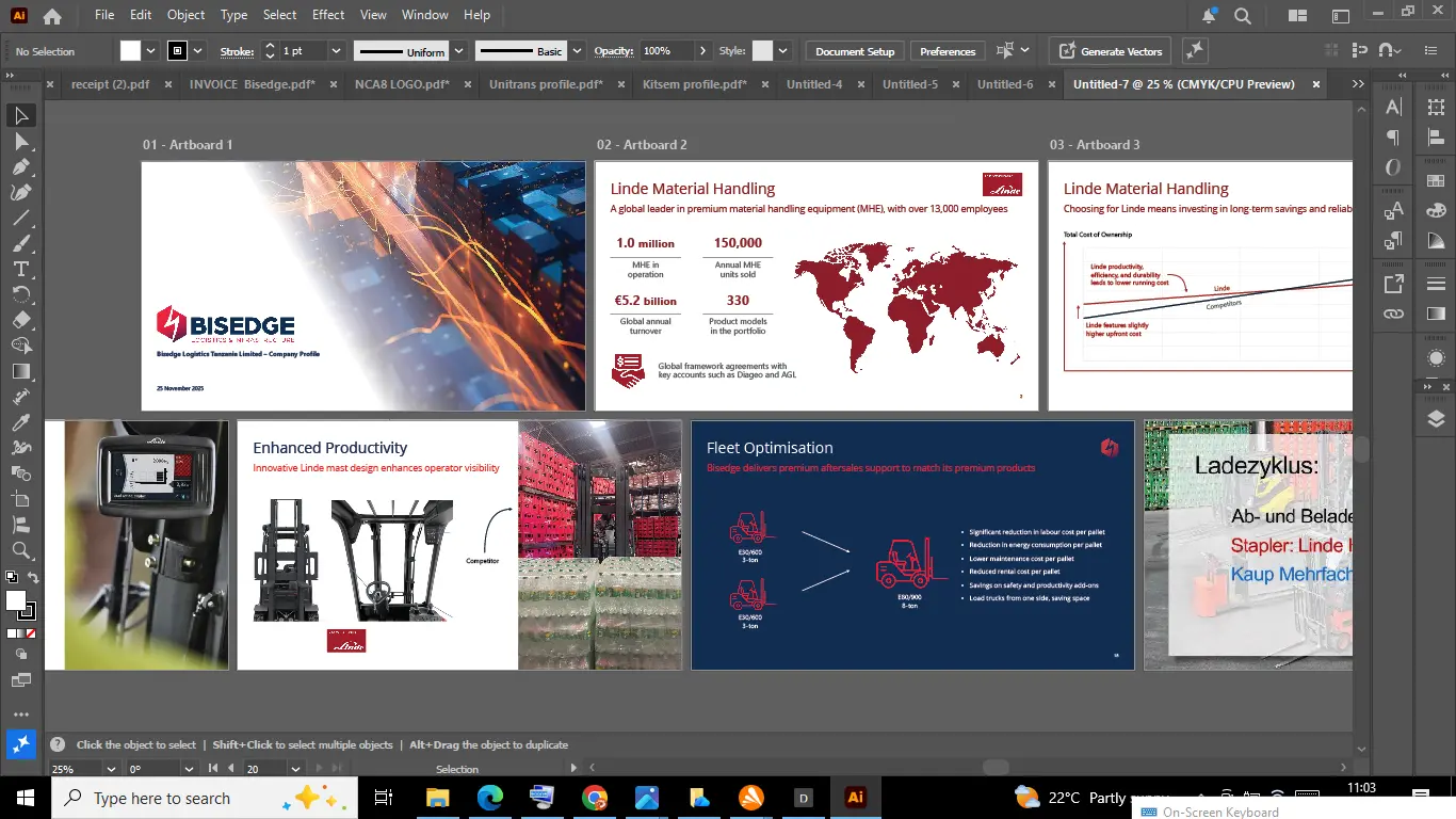 Bisedge Company Profile Design