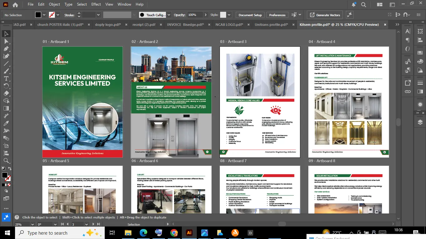 Kitsem Company Profile Design Nairobi