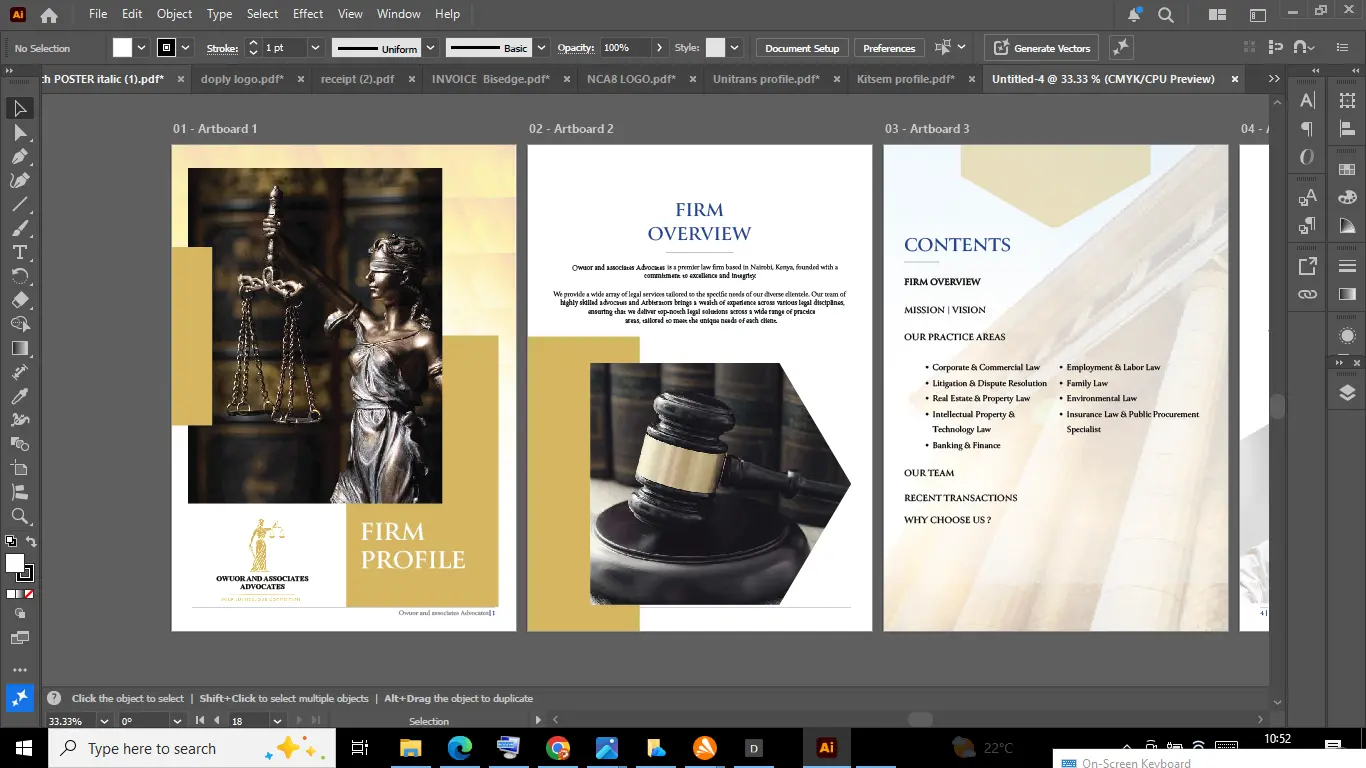 Law Firm Profile Design Nairobi