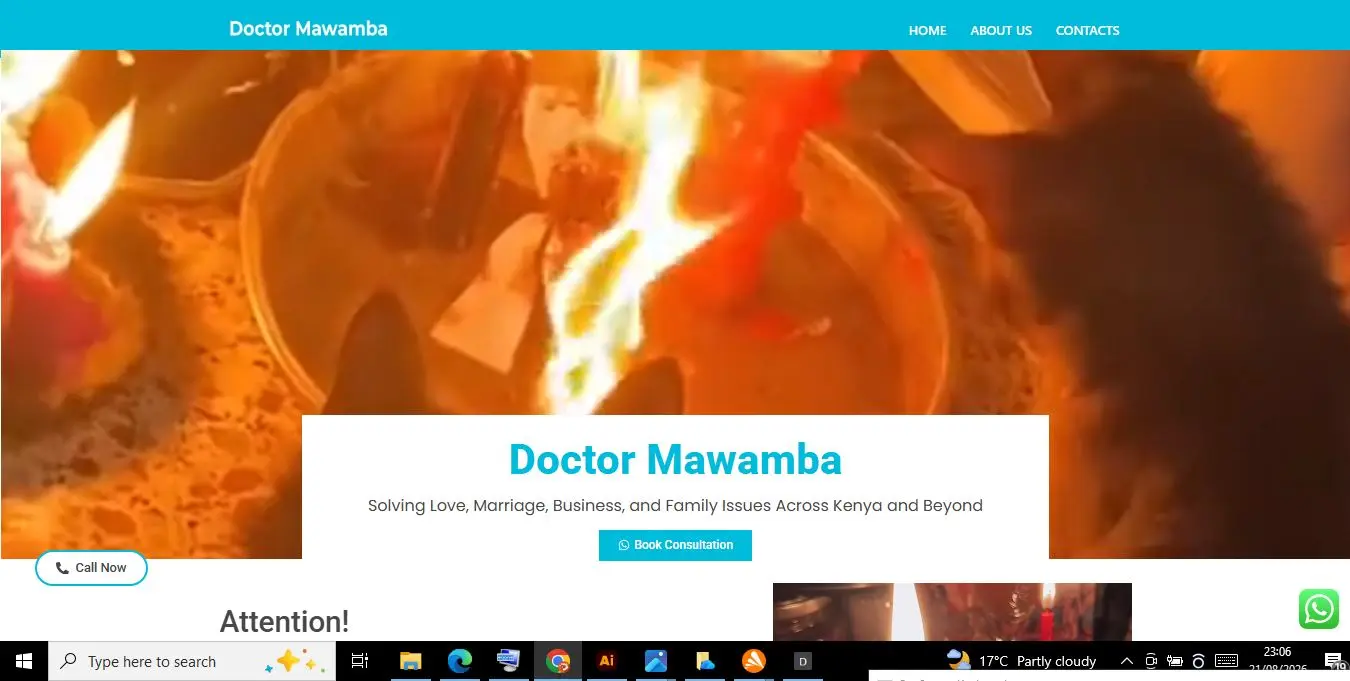 Doctor Mawamba Medical Website
